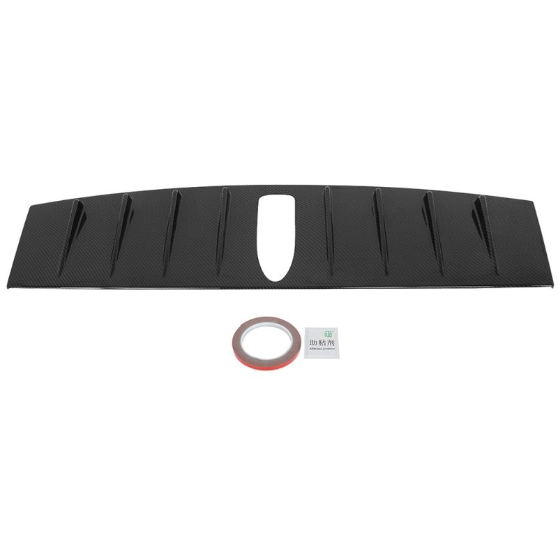 Select Rear Roof 8 Shark Fin Spoiler Wing Glossy Carbon Look Hydro Dipped Plastic for Subaru