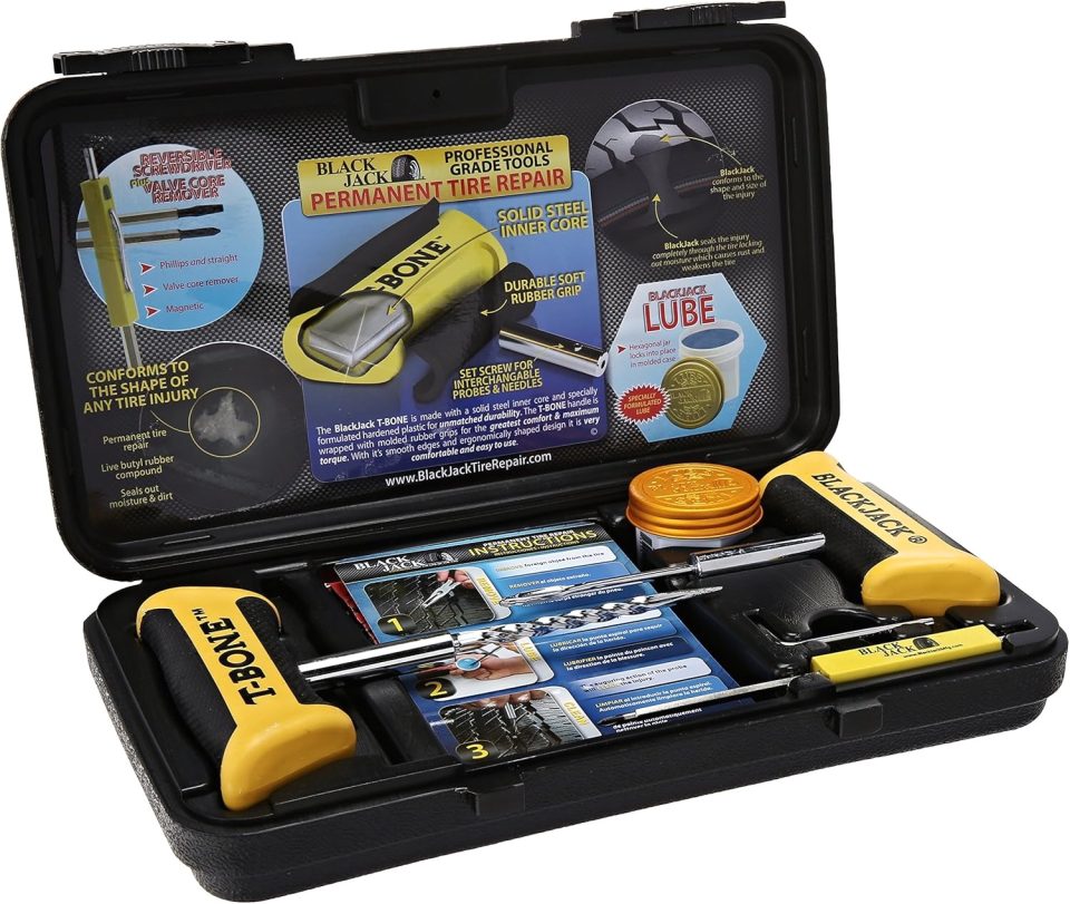 Eco-Friendly Blackjack KT-340. Tire Repair Kit Passenger. Made in the USA