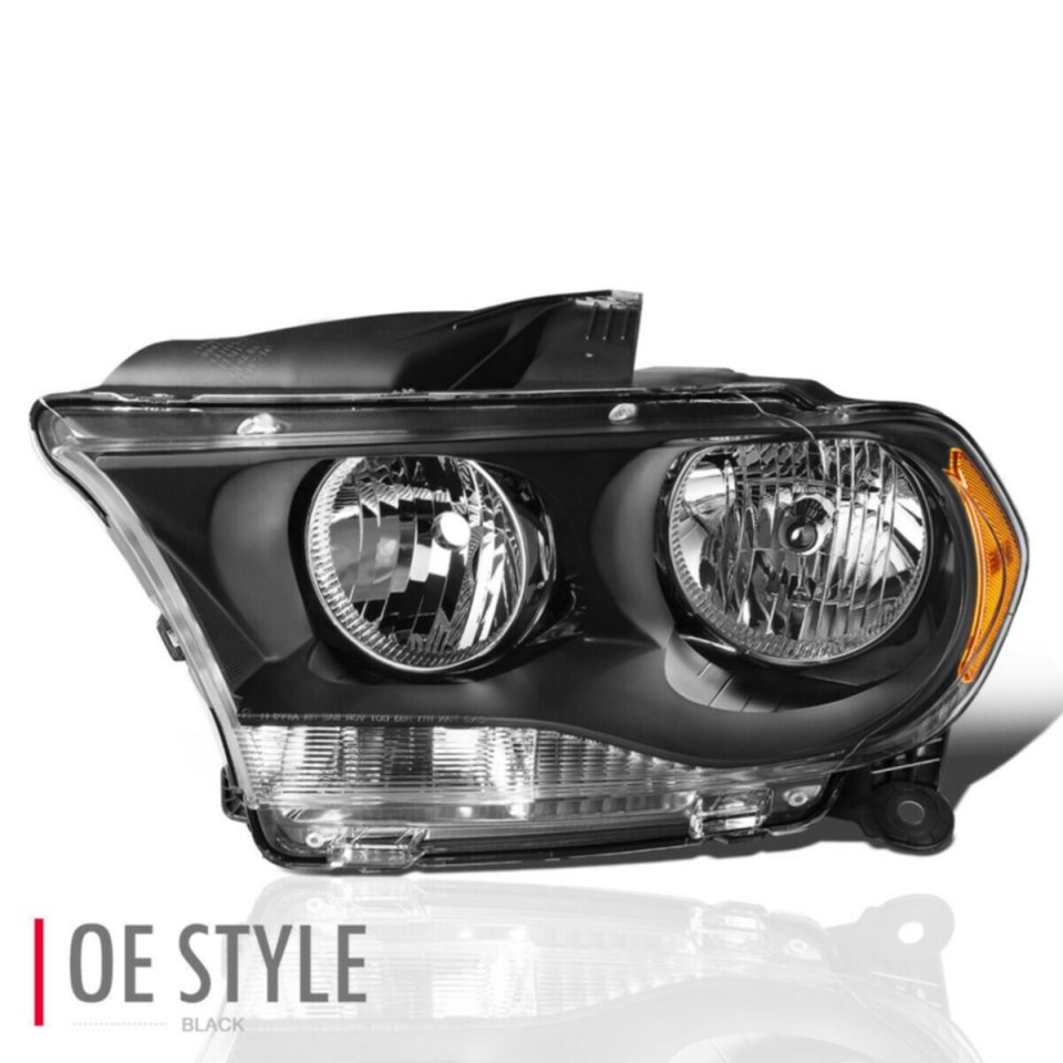 Ceramic Versatile 11-13 Dodge Durango OE Style Front Headlight Headlamp Left CH2502228 Black