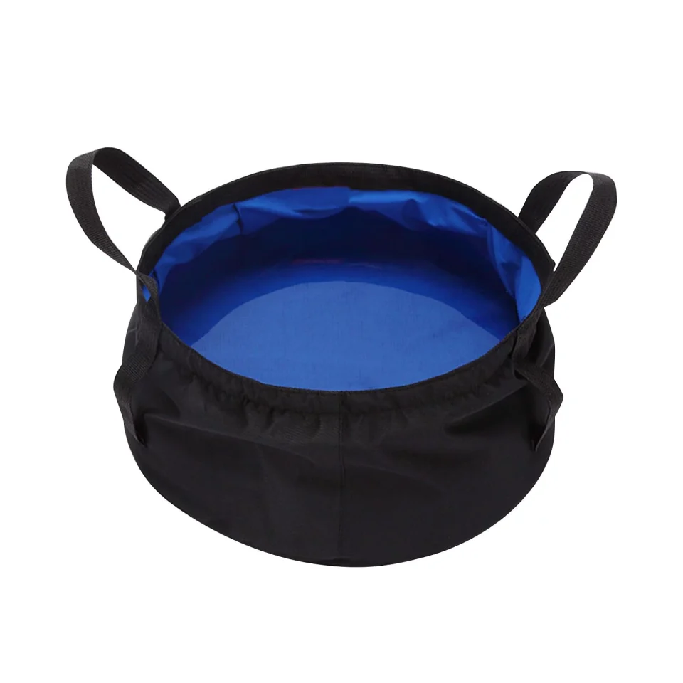 Ultimate Waterproof Collapsible Water Bucket with Storage Bag Lightweight Water Container Wash Basin for Camping ing Boat Car Washing Blue