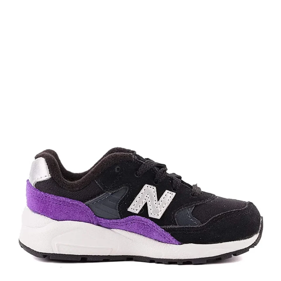 Office Long-Lasting NEW BALANCE 580 Comfort Walking Unisex/Toddler shoe size Toddler 4 Casual KL580BPI Black/Purple Suede