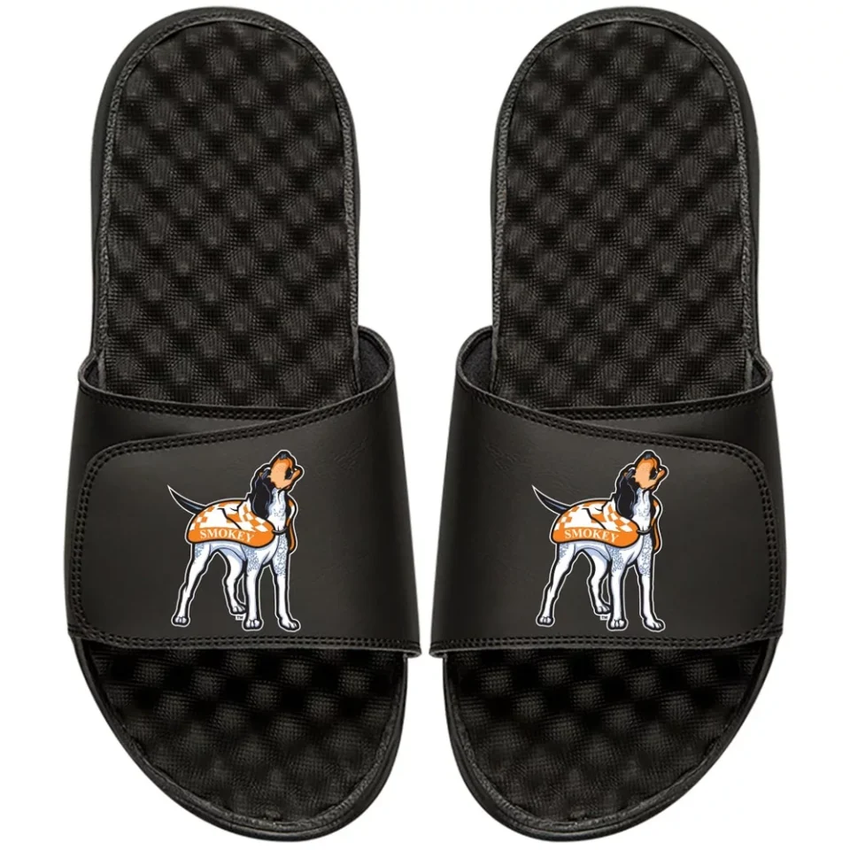 Stainless Steel Gift-Ready Youth ISlide Black Tennessee Volunteers Mascot Slide Sandals