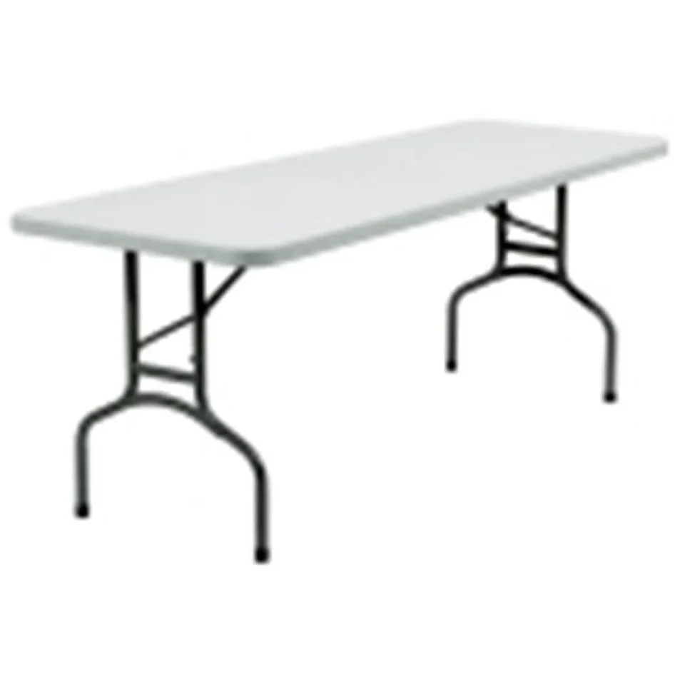 Matte Cooking 600 Rectangle Lightweight Folding Table 30 W x 72 L x 29.5 H in.