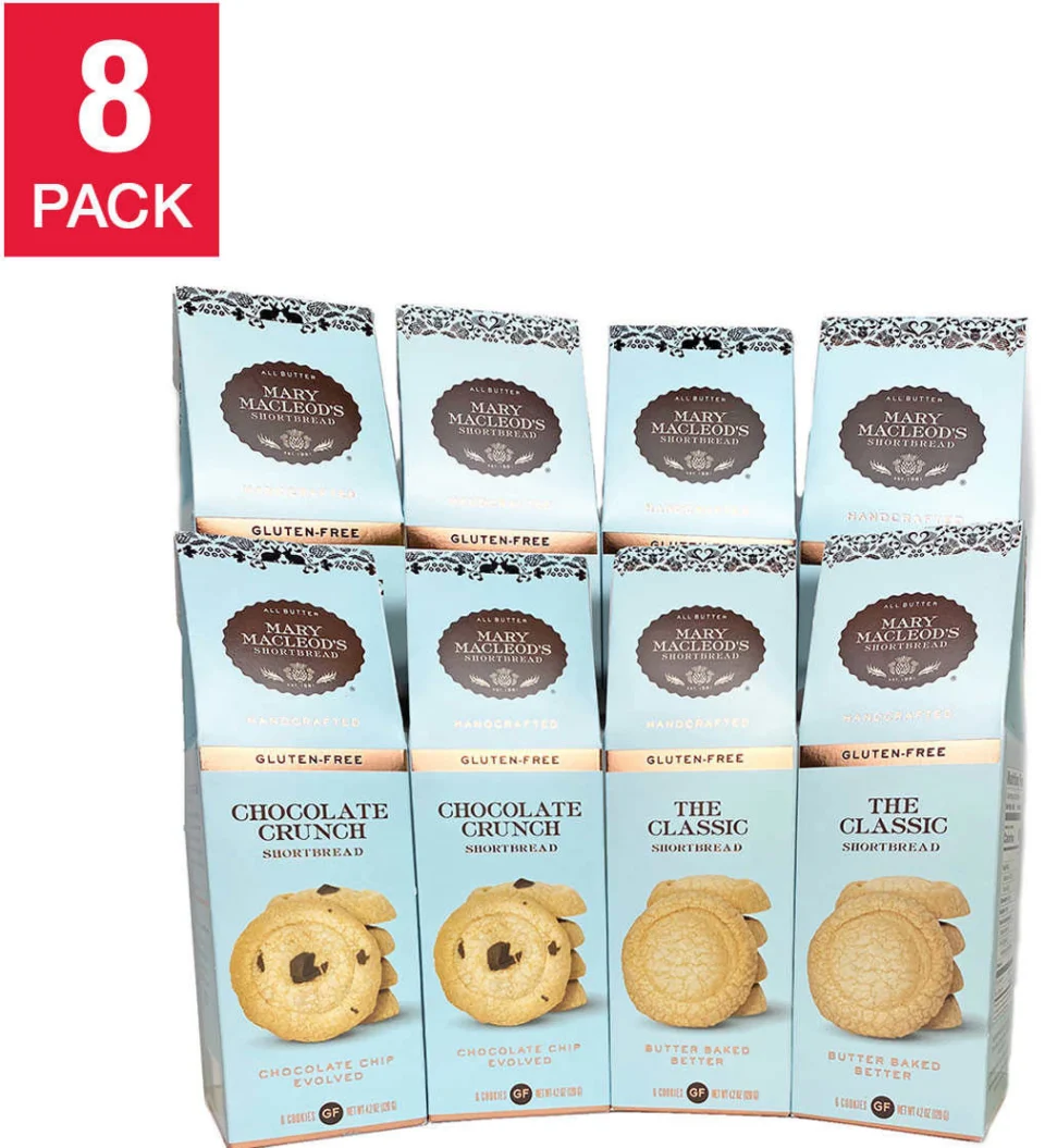 Kitchen Mary Macleod's Gluten Free Shortbread Cookies Mixed Assortment 8-Pack