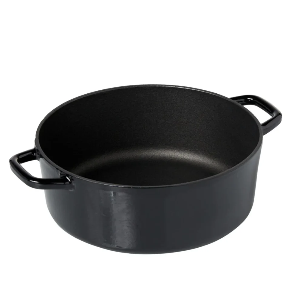Portable Lidia's Kitchen Lighterweight Nonstick Cast Iron 5-Quart Dutch Oven Refurbished