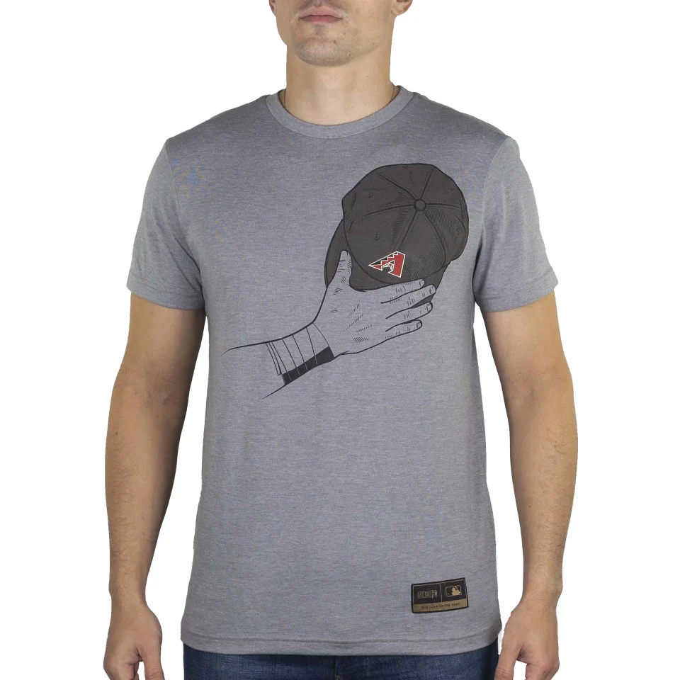 Core Long-Lasting Men's Baseballism Heather Gray Arizona Diamondbacks Anthem T-Shirt