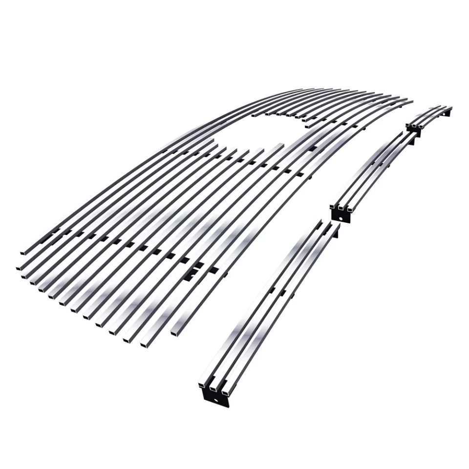 Prime APS Premium Stainless Steel Chrome Billet Grille Grill Compatible with Toyota Tundra 2007-2009 with Logo Show Combo N19-A14876T