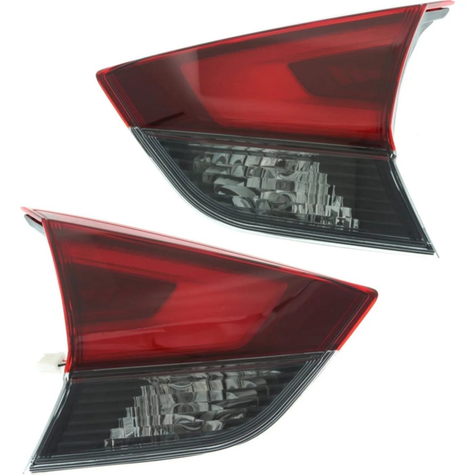 Prime Long-Lasting Tail Light Set Driver and Passenger Side Inner For 2017-2019 Nissan Rogue