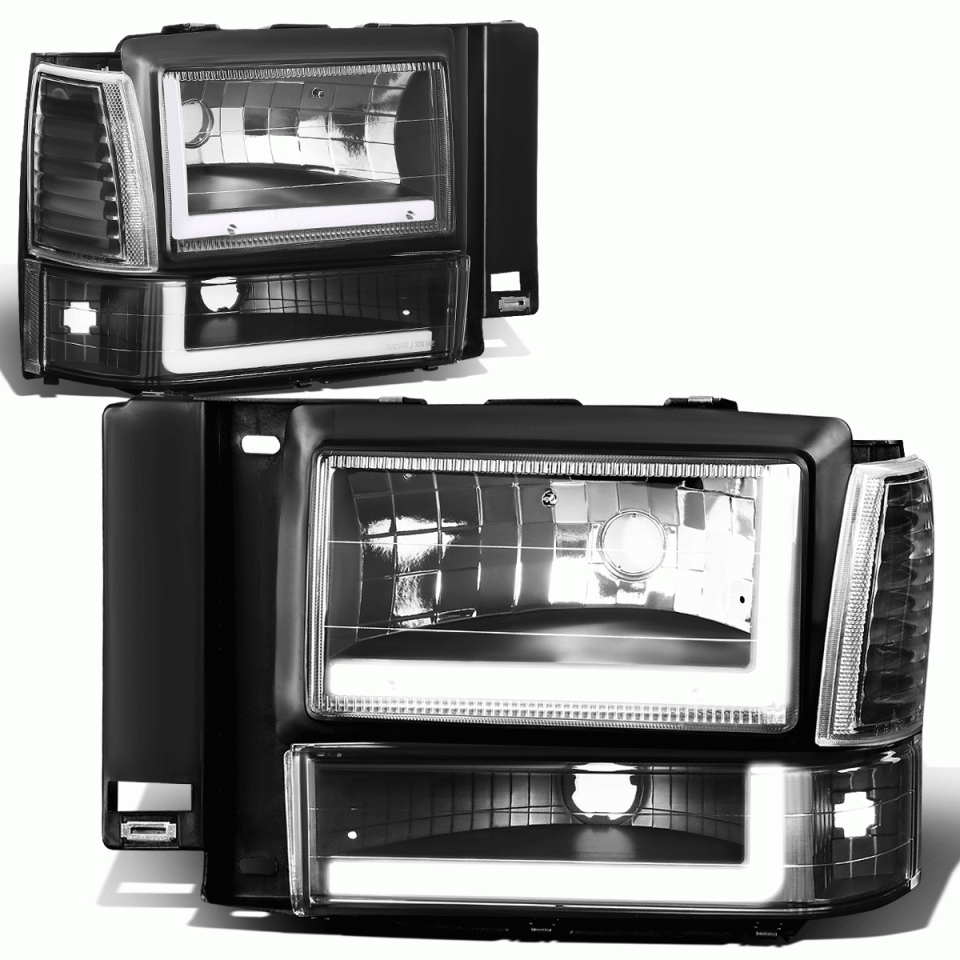 Silicone Long-Lasting 91-94 d Explorer L-Styling LED DRL Headlight+Bump