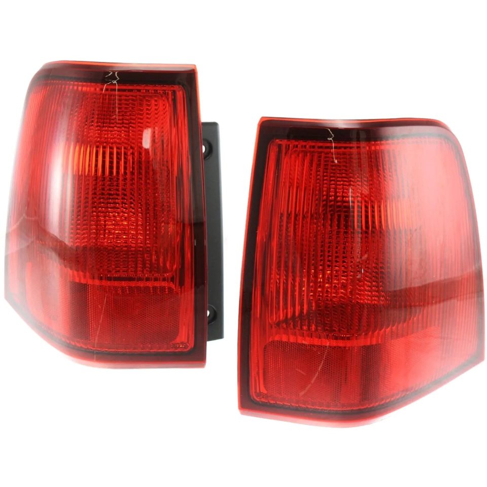 Dining Cooking Halogen Tail Light Set For 2003-2006 Lincoln Navigator Outer Red Lens 2Pcs