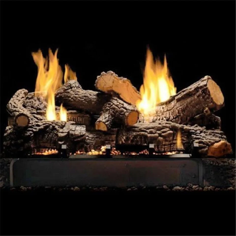 Outdoor 18 in. Multi-Sided Refractory Fire Place Log Set